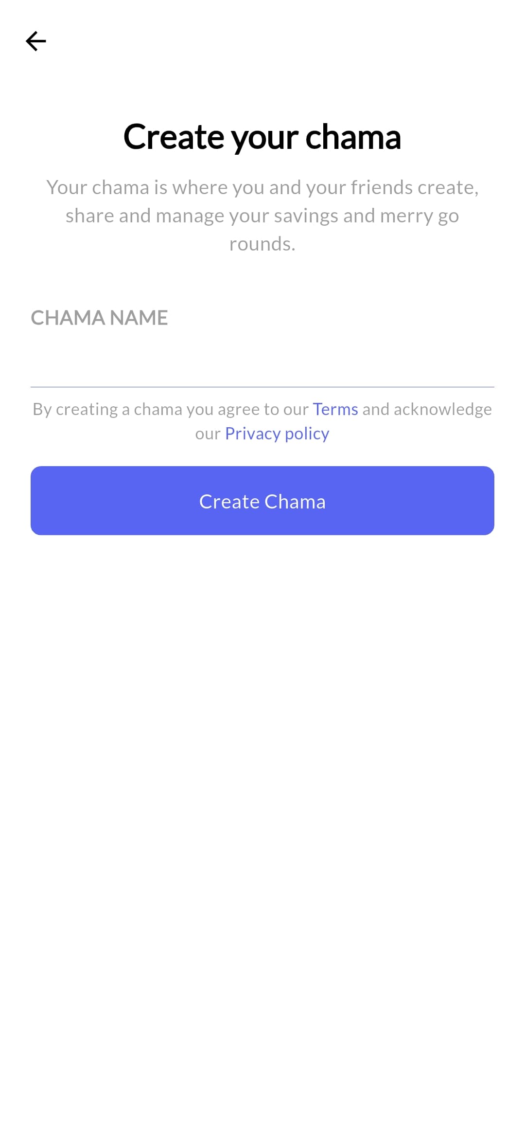 Create an account