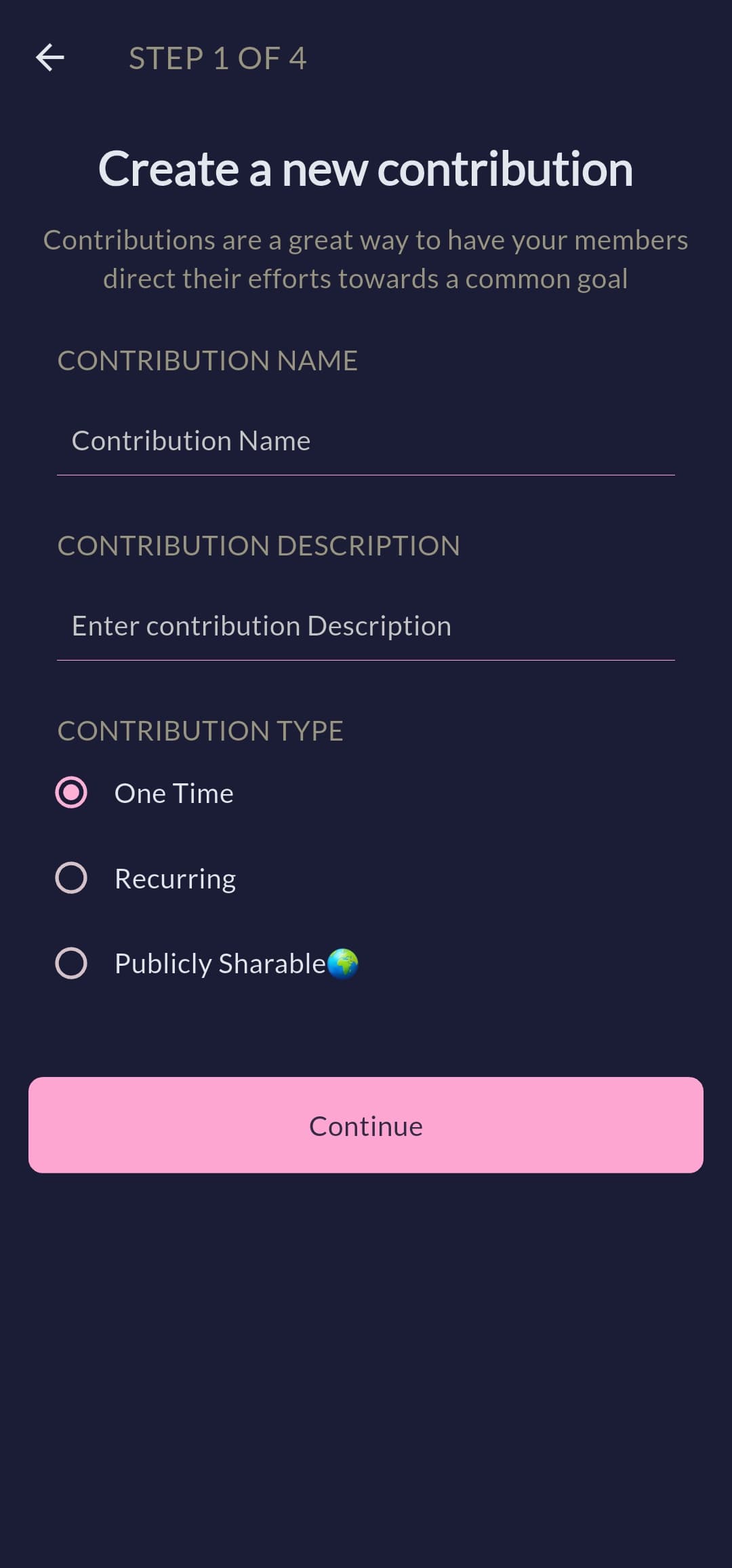 Create an account